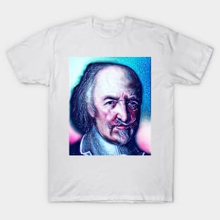 Thomas Hobbes Snowy Portrait | Thomas Hobbes Artwork 13 T-Shirt